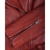image:imageBlingsoul Leather Jacket Women  Real Lambskin Asymmetrical Motorcycle Style Jacket for WomensMargaret  Red