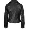 image:imageBlingsoul Leather Jacket Women  Real Lambskin Asymmetrical Motorcycle Style Jacket for WomensNicholle  Black