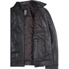 image:imageBlingsoul Vintage Distressed Leather Jacket for Men  Shirt Collar Genuine Lambskin Mens Leather JacketDark Brown Rub Off