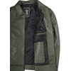 image:imageBlingsoul Vintage Distressed Leather Jacket for Men  Shirt Collar Genuine Lambskin Mens Leather JacketGreen
