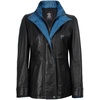image:imageBlingsoul Leather Coats for Womens  Real Long Leather Jacket WomenErin  Black  Blue Leather Coat