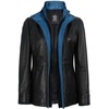image:imageBlingsoul Leather Coats for Womens  Real Long Leather Jacket WomenErin  Black  Blue Leather Coat