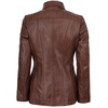 image:imageBlingsoul Leather Coats for Womens  Real Long Leather Jacket WomenMarsha  Cognac Leather Jacket