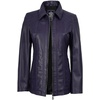 image:imageBlingsoul Leather Coats for Womens  Real Long Leather Jacket WomenMarsha  Purple Wax Leather Jacket