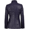 image:imageBlingsoul Leather Coats for Womens  Real Long Leather Jacket WomenMarsha  Purple Wax Leather Jacket