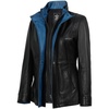 image:imageBlingsoul Leather Coats for Womens  Real Long Leather Jacket WomenErin  Black  Blue Leather Coat