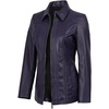 image:imageBlingsoul Leather Coats for Womens  Real Long Leather Jacket WomenMarsha  Purple Wax Leather Jacket