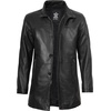 image:imageBlingsoul Leather Car Coats For Men  Real lambskin Jacket MensBristol  Black Jacket