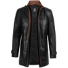 image:imageBlingsoul Leather Car Coats For Men  Real lambskin Jacket MensErin  Black  Cognac Jacket