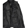 image:imageBlingsoul Mens Leather Jacket  Real Lambskin Motorcycle Cafe Racer Biker Style JacketBlack