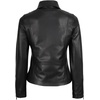 image:imageBlingsoul Classic Leather Jacket Womens  Real Lambskin Leather Jacket for Women Shirt CollarKyle  Black Leather Jacket