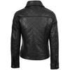 image:imageBlingsoul Classic Leather Jacket Womens  Real Lambskin Leather Jacket for Women Shirt CollarSilvia  Black Leather Jacket