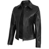 image:imageBlingsoul Classic Leather Jacket Womens  Real Lambskin Leather Jacket for Women Shirt CollarKyle  Black Leather Jacket