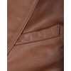 image:imageBlingsoul Mens Leather Blazer Jacket  Real Lambskin Sport Coat with Notch Lapel Collar2button  Cognac Without Wax