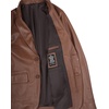 image:imageBlingsoul Mens Leather Blazer Jacket  Real Lambskin Sport Coat with Notch Lapel Collar2button  Cognac Without Wax