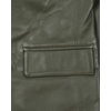 image:imageBlingsoul Mens Leather Blazer Jacket  Real Lambskin Sport Coat with Notch Lapel Collar2button  Green