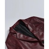 image:imageBlingsoul Mens Leather Blazer Jacket  Real Lambskin Sport Coat with Notch Lapel Collar3button  Burgundy Maroon Wax