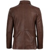image:imageBlingsoul Mens Leather Blazer Jacket  Real Lambskin Sport Coat with Notch Lapel Collar3button  Cognac Wax