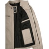 image:imageBlingsoul Mens Leather Motorcycle Style Jacket  Quilted Cafe Racer Biker Style Jacket for MenBeige