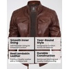 image:imageBlingsoul Mens Leather Motorcycle Style Jacket  Quilted Cafe Racer Biker Style Jacket for MenCognac Wax