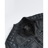image:imageBlingsoul Mens Leather Motorcycle Style Jacket  Quilted Cafe Racer Biker Style Jacket for MenWashed Distressed Black