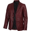 3-button - Burgundy Maroon Wax
