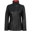 image:imageLeather Coats for Womens  Genuine Long Leather Jacket WomenErin  Black  Red Leather Coat