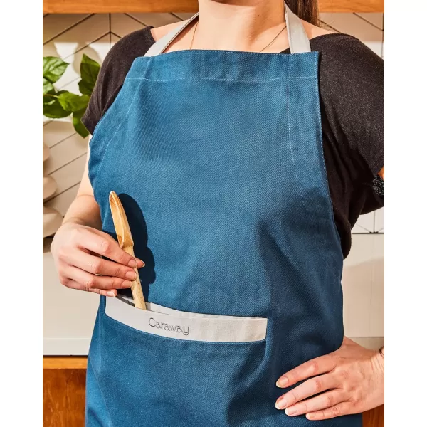 imageCaraway Apron  100 Organic Cotton Apron  Features 2 Pockets ampamp Adjustable Neck StrapPerracotta