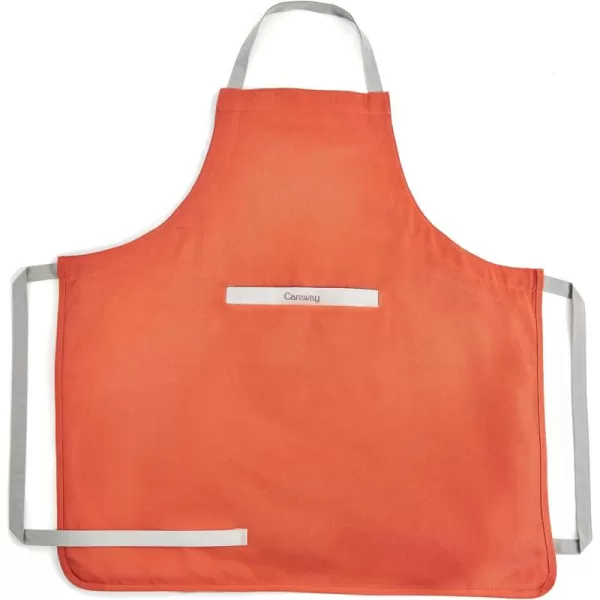 imageCaraway Apron  100 Organic Cotton Apron  Features 2 Pockets ampamp Adjustable Neck StrapPerracotta