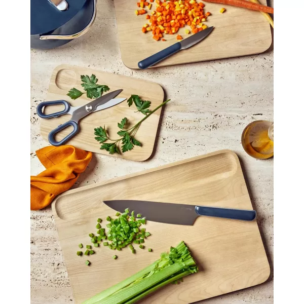 imageCaraway 4Piece Double Sided Wood Cutting Board Set  Made From FSCCertified Birch Wood  Mineral Oil ampamp Wax Finish  3 Sizes  Small Medium ampamp Large  Storage Organizers Included14L x 10W