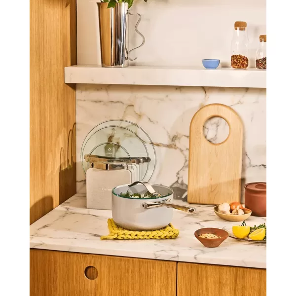 imageCaraway 7quot Glass Lid for Pots and Pans  Made With Tempered Glass  Sized to Fit Caraway CeramicCoated ampamp Stainless Steel Cookware