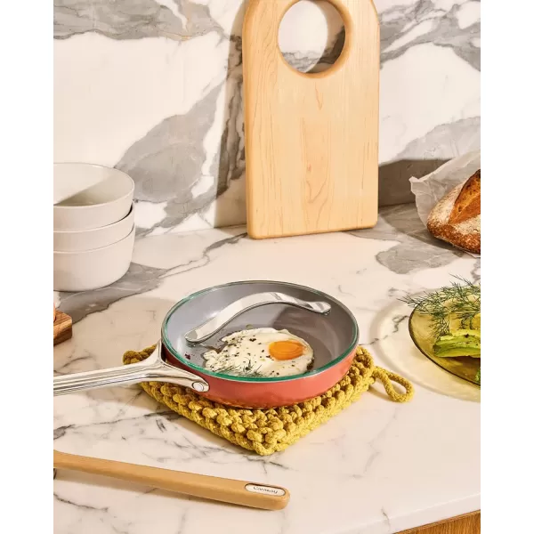 imageCaraway 8quot Glass Lid for Pots and Pans  Made With Tempered Glass  Sized to Fit Caraway CeramicCoated ampamp Stainless Steel Cookware