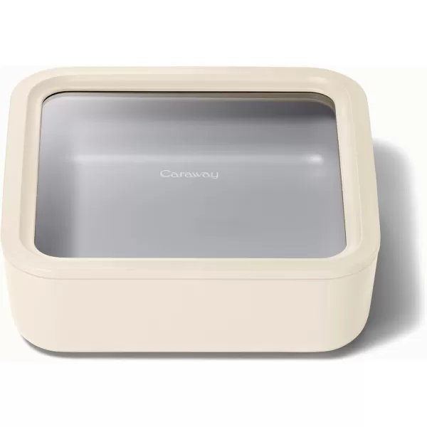 imageCaraway Glass Food Storage 10 Cup Glass Container  Ceramic Coated Food Container  Easy to Store Non Toxic Non Stick Lunch Box Container with Glass Lids Dishwasher Oven ampamp Microwave Safe  MistCream