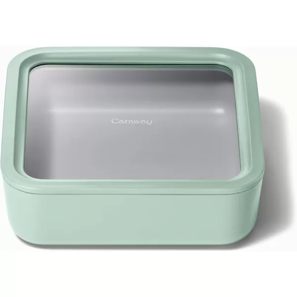 imageCaraway Glass Food Storage 10 Cup Glass Container  Ceramic Coated Food Container  Easy to Store Non Toxic Non Stick Lunch Box Container with Glass Lids Dishwasher Oven ampamp Microwave Safe  MistMist