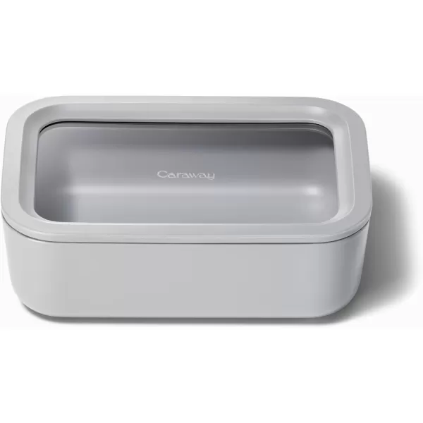 imageCaraway Glass Food Storage 10 Cup Glass Container  Ceramic Coated Food Container  Easy to Store Non Toxic Non Stick Lunch Box Container with Glass Lids Dishwasher Oven ampamp Microwave Safe  MistGray