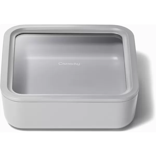 imageCaraway Glass Food Storage 10 Cup Glass Container  Ceramic Coated Food Container  Easy to Store Non Toxic Non Stick Lunch Box Container with Glass Lids Dishwasher Oven ampamp Microwave Safe  MistGray
