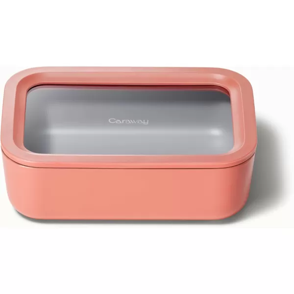 imageCaraway Glass Food Storage 10 Cup Glass Container  Ceramic Coated Food Container  Easy to Store Non Toxic Non Stick Lunch Box Container with Glass Lids Dishwasher Oven ampamp Microwave Safe  MistPerracotta