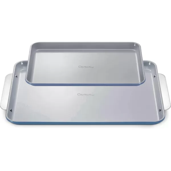 imageCaraway NonStick Ceramic Baking Sheet  Naturally Slick Ceramic Coating  NonToxic PTFE ampamp PFOA Free  Perfect for Baking Roasting and More  Medium 15quot x 10quot  CreamSlate