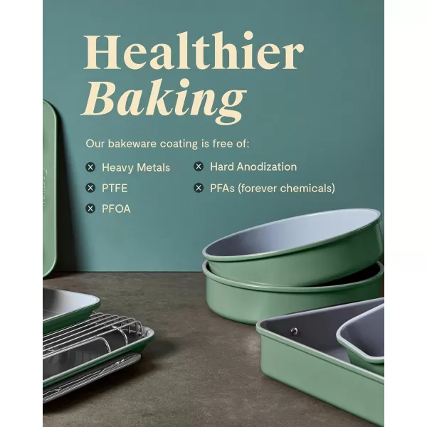 imageCaraway NonStick Ceramic Baking Sheet  Naturally Slick Ceramic Coating  NonToxic PTFE ampamp PFOA Free  Perfect for Baking Roasting and More  Medium 15quot x 10quot  CreamMarigold