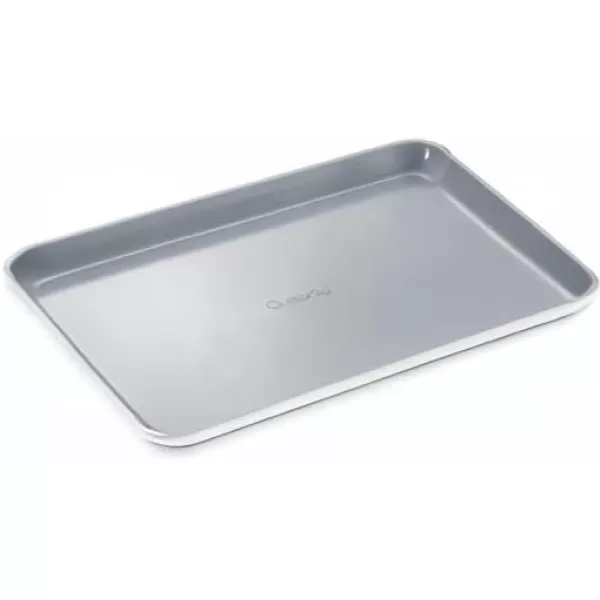 imageCaraway NonStick Ceramic Baking Sheet  Naturally Slick Ceramic Coating  NonToxic PTFE ampamp PFOA Free  Perfect for Baking Roasting and More  Medium 15quot x 10quot  CreamWhite