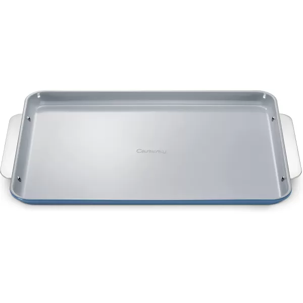 imageCaraway NonStick Ceramic Baking Sheet  Naturally Slick Ceramic Coating  NonToxic PTFE ampamp PFOA Free  Perfect for Baking Roasting and More  Medium 15quot x 10quot  CreamSlate