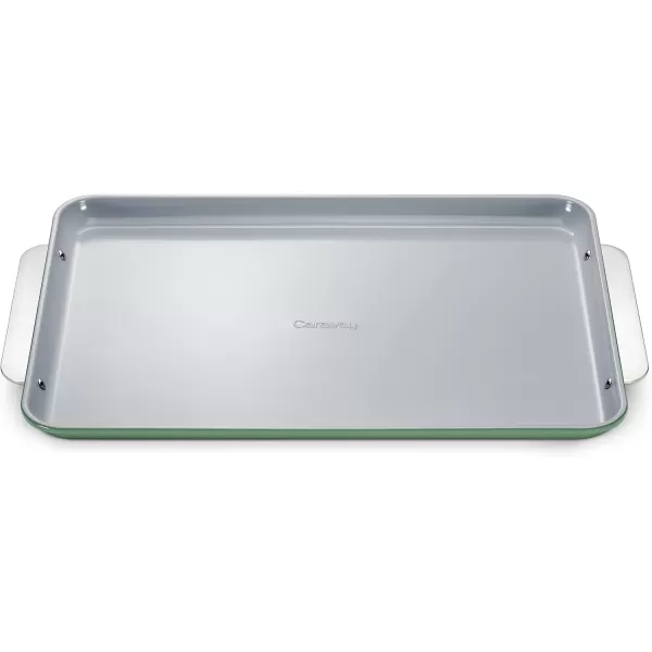 imageCaraway NonStick Ceramic Baking Sheet  Naturally Slick Ceramic Coating  NonToxic PTFE ampamp PFOA Free  Perfect for Baking Roasting and More  Medium 15quot x 10quot  CreamSage