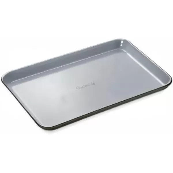 imageCaraway NonStick Ceramic Baking Sheet  Naturally Slick Ceramic Coating  NonToxic PTFE ampamp PFOA Free  Perfect for Baking Roasting and More  Medium 15quot x 10quot  CreamBlack