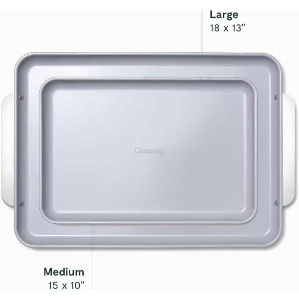 imageCaraway NonStick Ceramic Baking Sheet  Naturally Slick Ceramic Coating  NonToxic PTFE ampamp PFOA Free  Perfect for Baking Roasting and More  Medium 15quot x 10quot  CreamSage