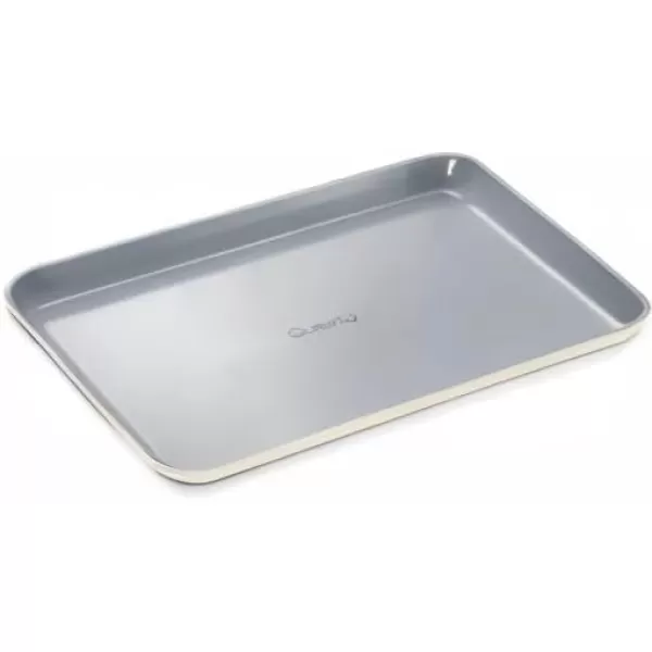 imageCaraway NonStick Ceramic Baking Sheet  Naturally Slick Ceramic Coating  NonToxic PTFE ampamp PFOA Free  Perfect for Baking Roasting and More  Medium 15quot x 10quot  CreamCream