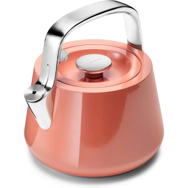 imageCaraway 2 Quart Whistling Tea Kettle  Durable Stainless Steel Tea Pot  Fast Boiling Stovetop Agnostic  NonToxic PTFE ampamp PFOA Free  Includes Pot Holder  NavyPerracotta