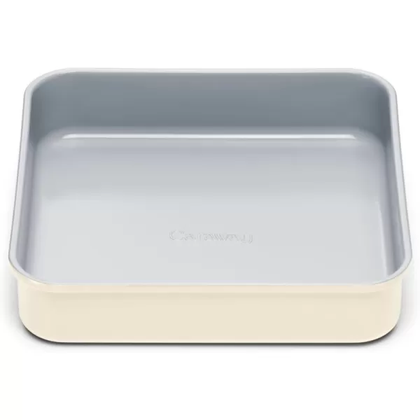 imageCaraway NonStick Ceramic 9x13 Rectangle Pan  Naturally Slick Ceramic Coating  NonToxic PTFE ampamp PFOA Free  Perfect for Brownies Lasagnas and More  WhiteCream