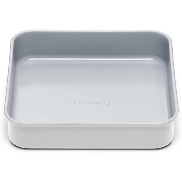 imageCaraway NonStick Ceramic 9x13 Rectangle Pan  Naturally Slick Ceramic Coating  NonToxic PTFE ampamp PFOA Free  Perfect for Brownies Lasagnas and More  WhiteGray
