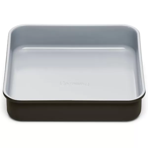 imageCaraway NonStick Ceramic 9x13 Rectangle Pan  Naturally Slick Ceramic Coating  NonToxic PTFE ampamp PFOA Free  Perfect for Brownies Lasagnas and More  WhiteBlack