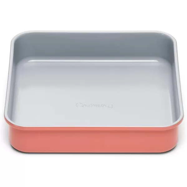 imageCaraway NonStick Ceramic 9x13 Rectangle Pan  Naturally Slick Ceramic Coating  NonToxic PTFE ampamp PFOA Free  Perfect for Brownies Lasagnas and More  WhitePerracotta